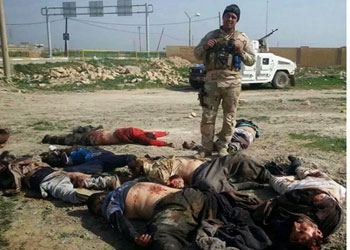قائد ميداني يدعو المجاهدين والاحرار الى التأكيد على ازالة رموز الإجرام من الوجود في تكريت
