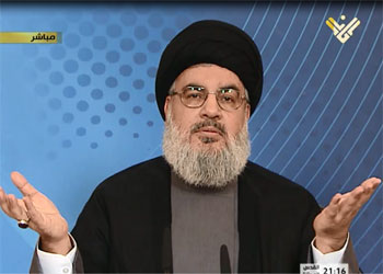 حسن نصر الله : امريكا ليست في موقع اخلاقي يؤهلها لقيادة تحالف دولي لانها اصل الارهاب في العالم