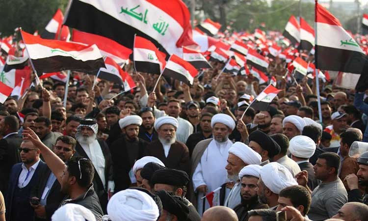 الناطق العسكري لكتائب حزب الله: التظاهرات حق مشروع والأمريكان هم من يتحملون تاخير إطلاق المشاريع الخدمية الاستراتيجية 